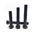 Acero de carbono DIN933 DIN931 Negro 8.8 Bolt hexagonal